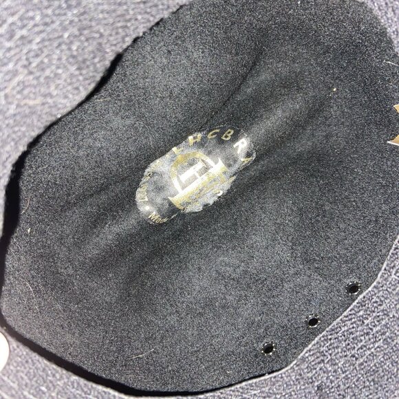 Kids Western Black Cowboy Hat Wool Small - Picture 2 of 6